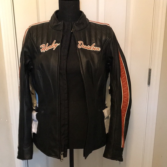Harley Davidson Leather Riding Jacket - Picture 6 of 16
